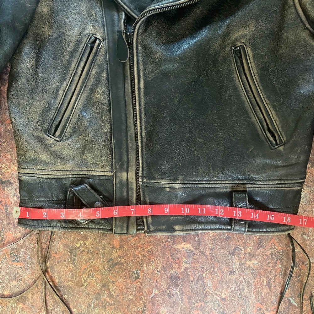 Distressed Motorcycle Jacket - Picture 4 of 16